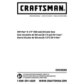 Craftsman CMCS500B Saw manual cover