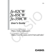 Casio fx-82CW Calculator manual cover