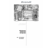 Brandt BFC8600NW Refrigerator manual cover