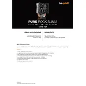 be quiet! Pure Rock Slim 2 130W TDP Cooler manual cover