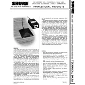 Shure SM90 Microphone manual cover