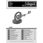 Scheppach DS920 5903804901 Sander manual cover