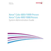 Xerox Color 800 Press manual cover