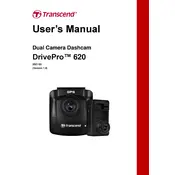 Transcend DrivePro 620 Dashcam manual cover