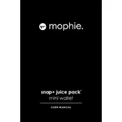 Mophie Snap Plus Juice Pack Mini Wallet Charger manual cover