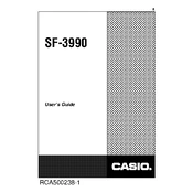 Casio SF_3990 Digital Diary manual cover