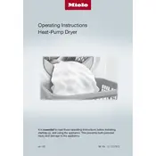 Miele TXD160WP Dryer manual cover