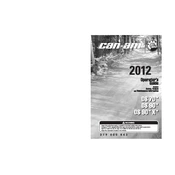 Can-Am DS 70 2012 Vehicle manual cover