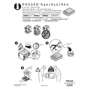 Xerox Tektronix Phaser 840 High-Capacity Paper Tray Printer manual cover