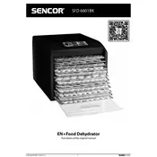 Sencor SFD 6601BK Food Dehydrator manual cover