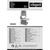 Scheppach BASA1 1901501901 Saw manual cover