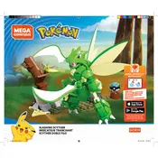 Mega Construx Mattel Pokemon Scyther GCN19 Construction Set manual cover