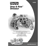 Fisher Price Mattel Drop and Roar Dinosaur H5924 Toy manual cover