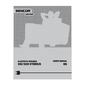 Sencor SSS 1300 STEREUS Speaker manual cover