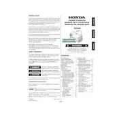 Honda iGX440 2009 Engine manual cover