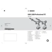 Bosch 0 601 9J5 001 Drill manual cover