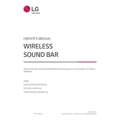 LG QP5W QP5WDUSALLK Sound Bar manual cover