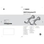 Bosch 0 601 9G3 E0A Grinder manual cover