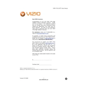 Vizio VP42 HDTV TV manual cover