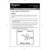 Drayton Digistat+ RF RF601 Thermostat manual cover