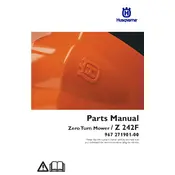 Husqvarna Zero Turn Mower Z 242F Lawn Mower manual cover