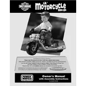 Power Wheels Mattel Harley-Davidson Lil Motorcycle B1503 Toy manual cover