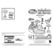 Polly Pocket Mattel Polly Place Dip N Dive Pool Playset B3210 Toy manual cover