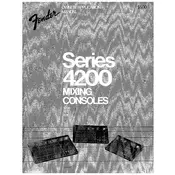 Fender 4208 Audio Mixer manual cover