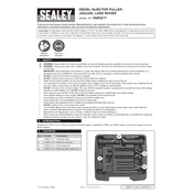 Sealey VSE5217 Injector manual cover