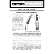 Shure 574SA Microphone manual cover