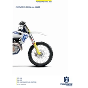 Husqvarna FC 450 Rockstar 2020 Motorcycle manual cover