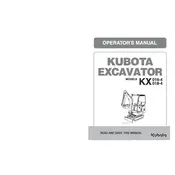 Kubota KX016-4 Excavator manual cover