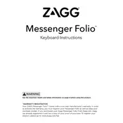 Zagg iPad 10.2 Inch Messenger Folio Keyboard manual cover