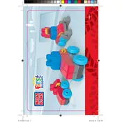 Mega Bloks Mattel First Builders Zoomin CNH09 Construction Set manual cover