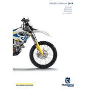 Husqvarna FE 350 2014 Motorcycle manual cover