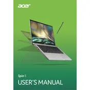 Acer Spin 5 Intel SP514-51N-70LZ Laptop manual cover