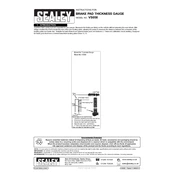 Sealey VS058 Gauge manual cover