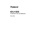 Roland EM-55 manual cover