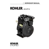 Kohler KD477-2 Engine manual cover