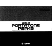 Yamaha PSR-15 Keyboard manual cover