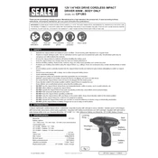 Sealey CP1203 Impact Driver manual cover