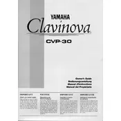 Yamaha Clavinova CVP-30 Piano manual cover