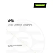 Shure VP88 Microphone manual cover