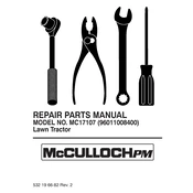 McCulloch MC17107 manual cover