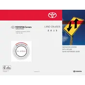 Toyota Land Cruiser Navigation 2013 SUV manual cover