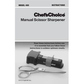 Chef's Choice 490 Sharpener manual cover