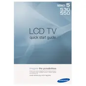 Samsung B550 Series TV manual cover