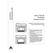 Jotul C 550 CB Rockland Fireplace manual cover