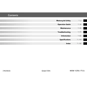 Honda Grom 125 2018 Motorcycle manual cover