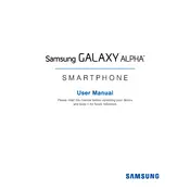 Samsung Galaxy Alpha AT&T SM-G850AZDEATT Phone manual cover